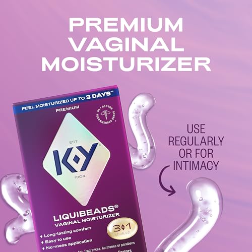 Image of K-Y Liquibeads Silicone-Based Formula 6 Bead Inserts and 6 Applicators Vaginal Moisturizer & Lube for More Comfortable Sex for Men, Women and Couples (3 Pack)