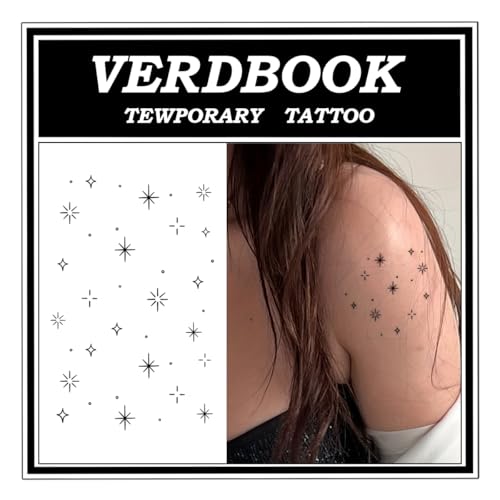 Waterproof Temporary Tattoos: 2-Sheet Tattoo Kit with Realistic B...