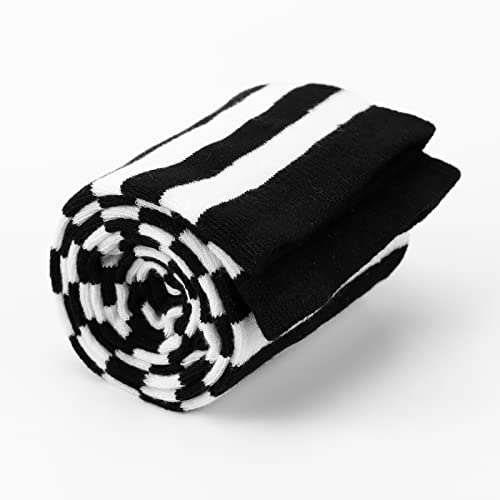 Image of DRESHOW Extra Long High Thigh Socks Striped Over Knee Thin Tights Long Stocking