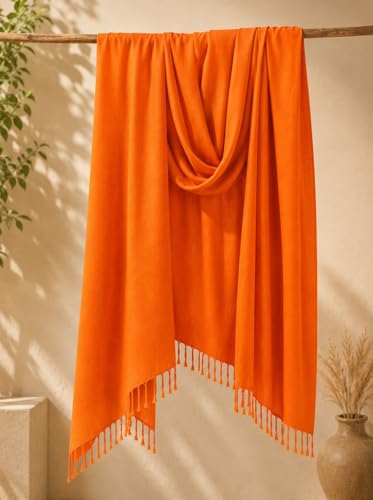 Image of Men's Cotton Gamcha Towel | Traditional Indian Angochha | Pure Cotton Soft & Absorbent Multipurpose Head Scarf | Lightweight Quick Dry Full Size Stole for Men & Women