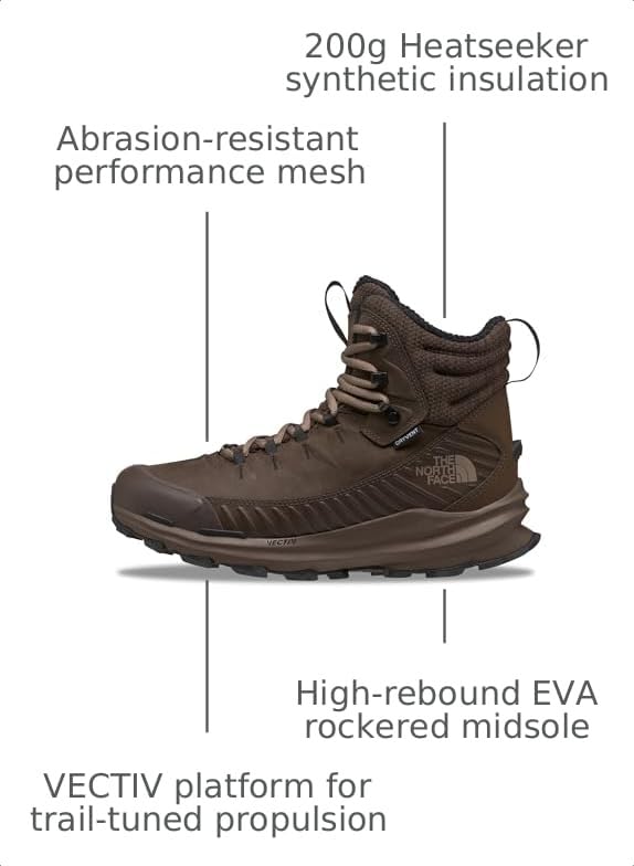 Image of THE NORTH FACE Men's Vectiv Fastpack Insulated Waterproof Hiking Shoe | High Traction 4mm Lug