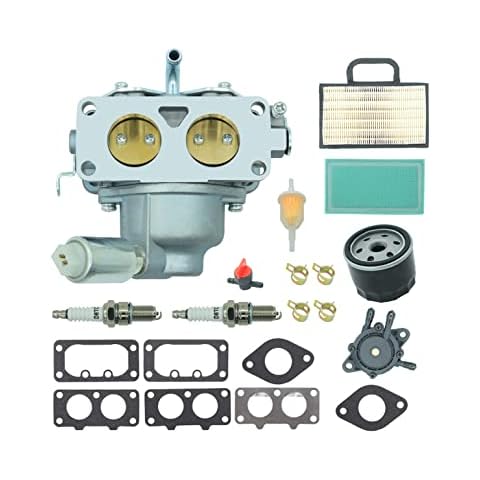 DABAZUALY Carburetor Compatible with John Deere L111 L118 L120 LA120 LA130 LA135 LA140 LA145 LA150 Parts Compatible with BS 791230 799230 699709 499804 20-25hp V-Twin Engine Lawn mower Cover