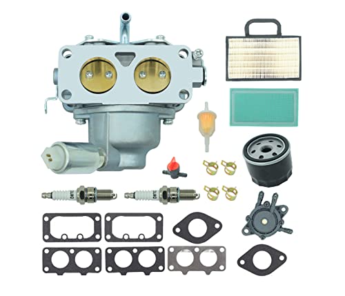 DABAZUALY Carburetor Compatible with John Deere L111 L118 L120 LA120 LA130 LA135 LA140 LA145 LA150 Parts Compatible with BS 791230 799230 699709 499804 20-25hp V-Twin Engine Lawn mower