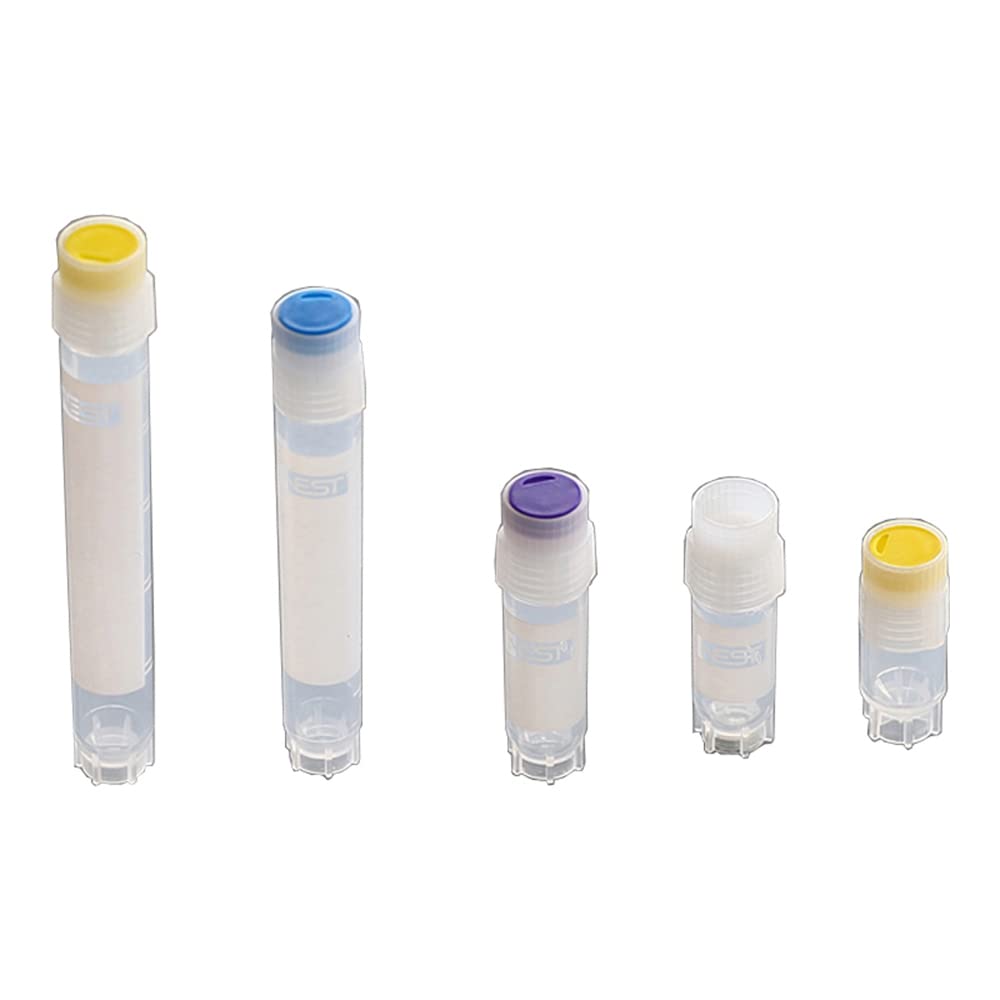 NestScientific 609101 Cryogenic Vial, Self-Standing, Internal Thread, Sterile (Pack of 1000)