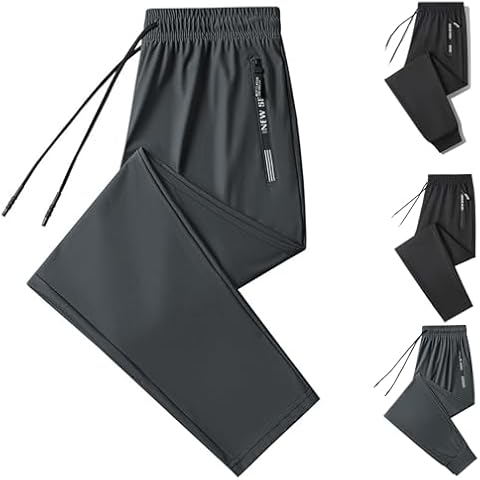 VIUXL Women's Ultra Stretch Breathable Casual Pants, Active Pant, Ultra Stretch Quick Drying Pants, Waterproof & Breathable (Grey(Straight),4XL) Cover