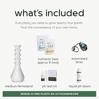 Farmstand Starter Kit + 24 Seedling Credit | Medium Hydroponic Growing System Kit | Self-Watering Outdoor Vertical Garden Planter Tower | 4ft 10in | Made in USA