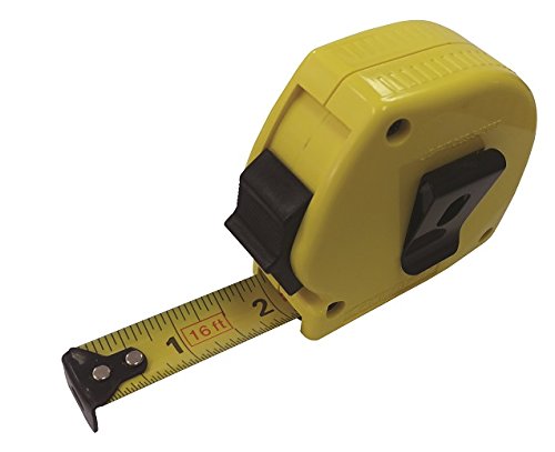 Komelon 16 Foot Double Riveted Power Retracting Tape Measure with Belt Clip Komelon 16 Foot Double Riveted Power Retracting Tape Measure with Belt Clip