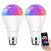 Produktbild ANTELA Alexa Glühbirne E27 A65 12W 1350LM Smart WLAN LED RGB Dimmbare Birne Lampe, Smart Life APP, kompatibel mit Google Home, Warmweiß (2700K) Kaltweiß (6500K) Licht