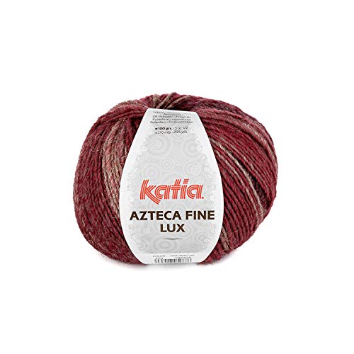 Laine AZTECA FINE LUX Katia 404 Grenat multi