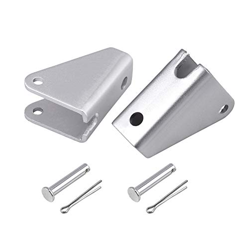 Justech 2PCs Mounting Brackets Stainless Steel for Heavy-Duty Linear Actuators-Silver