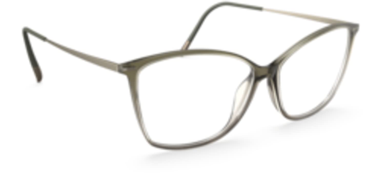 Silhouette AmericaSilhouette Eyeglasses Illusion Lite Full Rim 1607 5740 Jiggle Olive 58/13/140 3