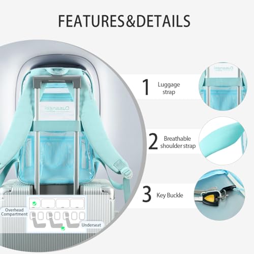 Image of Cusangel Large Clear backpack for girls Lady,16in 6Age+ TPU Plastic Bookbag