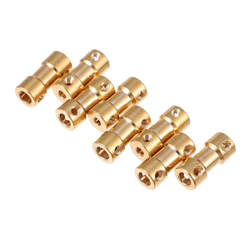 FUNOMOCYA Sturdy Brass Coupling Accessories DIY Motor Shaft Coupler 8pcs Set for Model Car Airplane