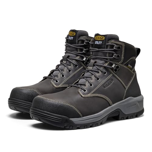 Image of KEEN Utility Men's Evanston 6 inch Composite Toe Waterproof Leather Durable Construction Work Boots