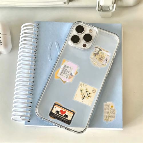 Image of 50Pcs Retro Newspaper Clippings PET Stickers for Scrapbooking (Cutting)