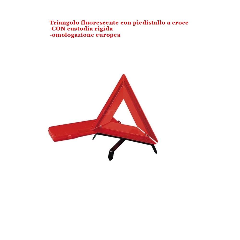 Compatible con Jaguar E-Pace Kit Emergencia Coche Gato DE PANTÓGRAFO con Base DE Acero Y Llave GIRATORIA+Llave EN Cruz para DESTORNILLAR Tornillos+TRIÁNGULO DE Emergencia Fluo