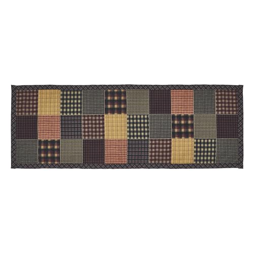 VHC-Brands-Runner-12×36-Cotton-Dining-Room-Kitchen-Table-Runner-Country-Farmhouse-Style-Heritage-Farms-Collection-Rectangle-12×36-Deep-Burgundy VHC Brands Runner 12×36 Cotton Dining Room Kitchen Table Runner Country Farmhouse Style Heritage Farms Collection Rectangle 12×36 Deep Burgundy