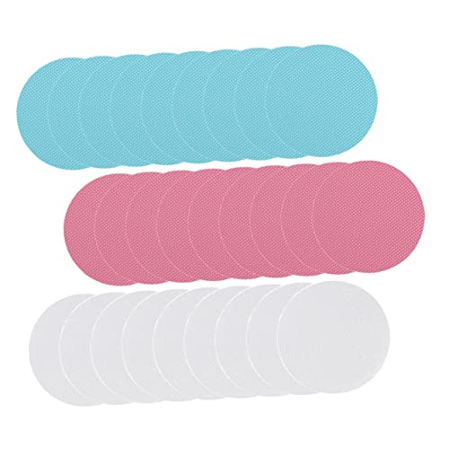 Alipis 1set Non Slip Round Floor Stickers for Bathroom and Stairs Adhesive Decals with Strong Stickiness Textured Skid Design for Smooth Surfaces 36pcs