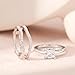 SHELOVES Solitaire Princess CZ Engagement Rings Set for Women Wedding Rings Enhancers band 925 Sterling Silver Sz 10