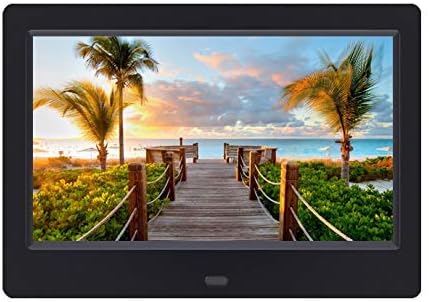 7 Inch Advertising Machine Product Display Music Video Playback Digital Screen 800 X 480 Resolution Black and White Photo Frame USB Inter (Black 7 Inch)
