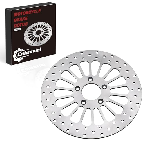 Coimoviol Brake Disc Rotor Rear 11.5'' Fit for Harley Davidson Touring Sportsters Softails Dyna Early Super Glide 1984-2020, Update 420 Stainless Steel Motorcycle Brake Rotor