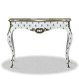 Casa padrino baroque console White Gold 100 x 40 x H. 85 cm – Baroque Console Table