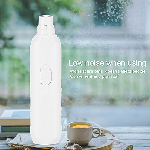 Fournyaa Pet Claw Grooming Tool, Handige Pet Nail Grinder Batterij Aangedreven voor Cut Nails (wit) - Image 5