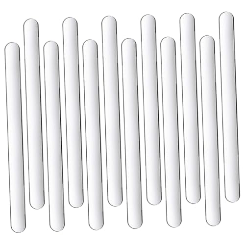 Alipis 80pcs Acrylic Ice Cream Sticks Reusable Multi Function DIY Popsicle Sticks for Homemade Treats Standard Strong for Creative Ice Food Making