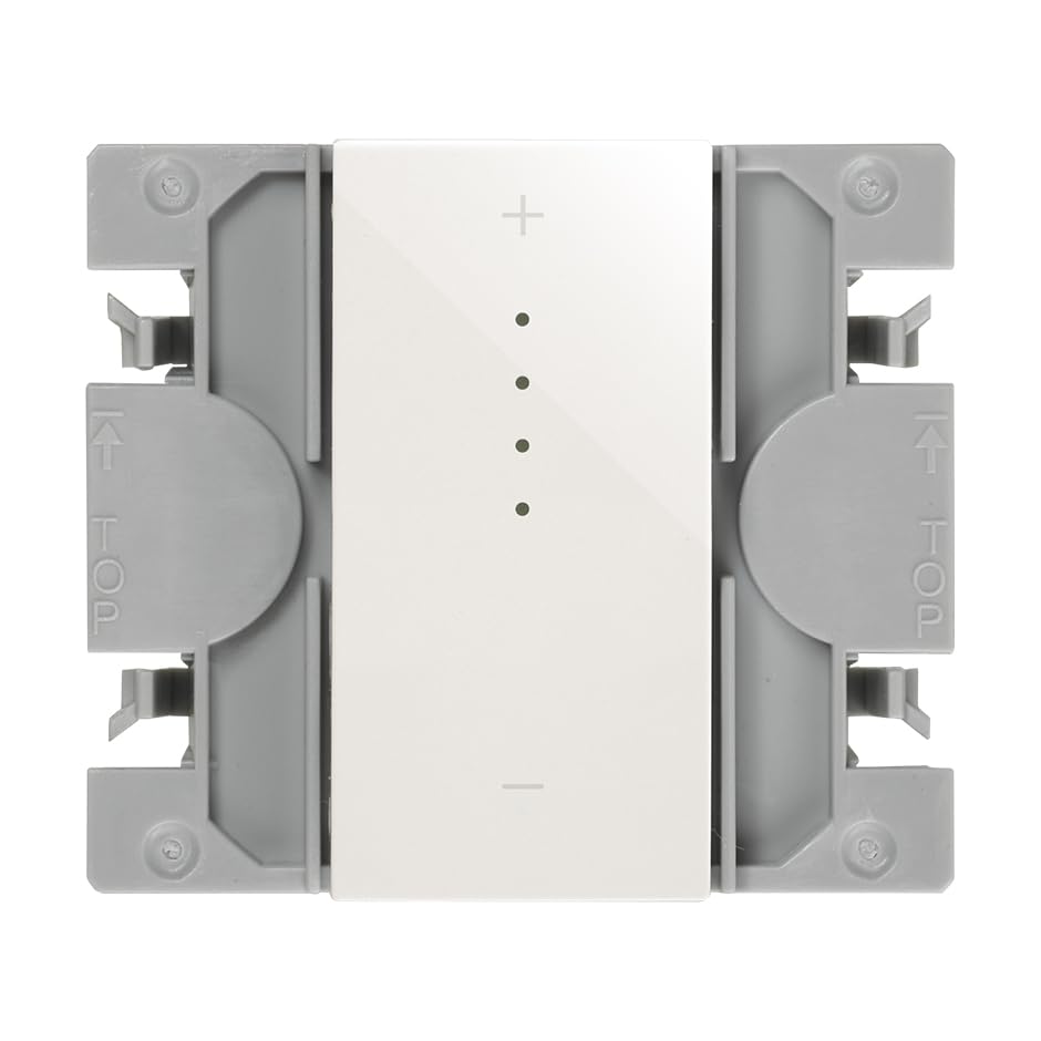 SIMON - KIT interruptor regulable conectivo de empotrar blanco, Simon 270, Interruptor de Pared Plano y Fino desde tu Smartphone, Incluye Marco, Tapa y Mecanismo, Color blanco