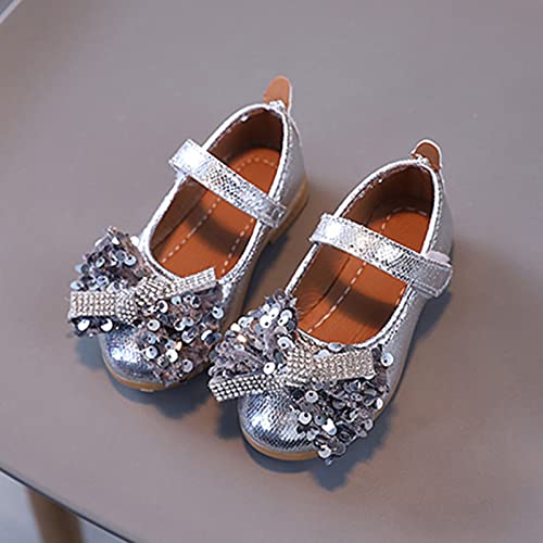 EnJoCho Baby Breathable Shoes Summer And Autumn Fashion Girls Casual Shoes Solid Color Bow Rhinestones Sequins Shiny Shoes2