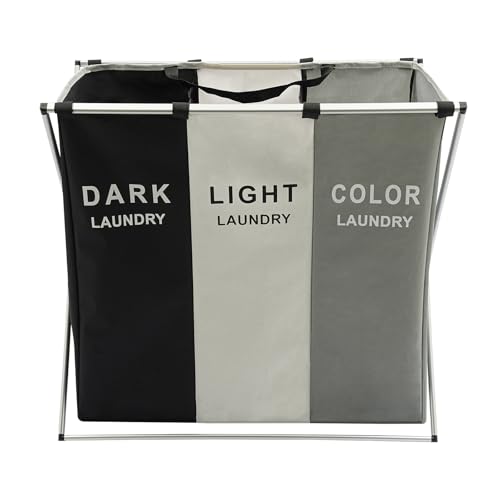 Cesta de lavandería plegable para baño y hogar, sistema de organización de ropa sucia
