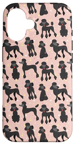 Poodle Pattern Phone Case - Funny Poodle Dog Lover Gifts Case for iPhone 16