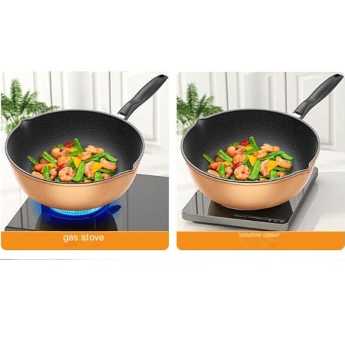 Wok antiadherente con textura hexagonal 34 cm miniatura 5