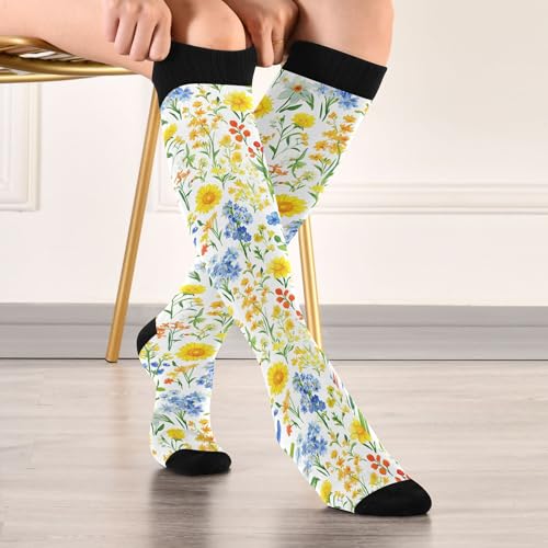Image of JUNZAN Compression Socks Women Comfort Circulation Long Socks