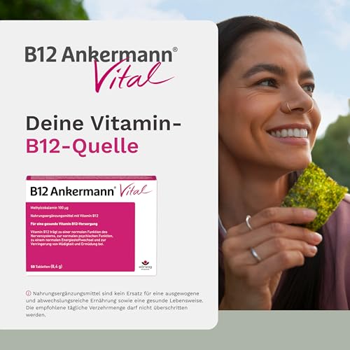 B12 Ankermann® Vital: Deine B12-Quelle. Ideal für Veganer, 50 Stück