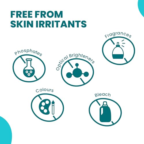 Designed for Sensitive Skin | #1 Home Care Brand Recommended by Dermatologists | Free & Clear Laundry Detergent by Happi Planet | 1L | No Rashes | No Optical Brighteners, No Fragrance