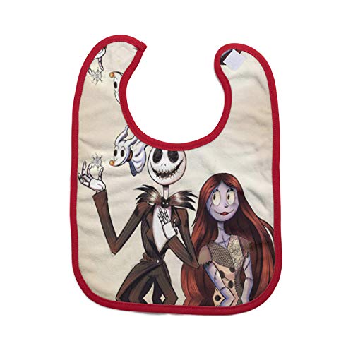 Jack Skellington Unisex Baby Bibs Drool Bibs for Drooling and Teething 100% Cotton for Boys&girles One Size