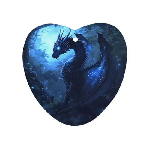 Magic Forests Dragon Car Air Freshener Hanging Aromatherapy Tablets for Car Accessories Love form