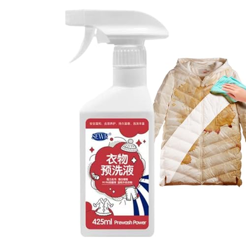 衣類用汚れ落としスプレー、スプレーおよび洗濯用汚れ落とし,425ML 衣類染み抜き剤 - 家庭用クリーナー用品、ベッドシーツ、ペット寝具、衣類、パンツ、カーペット、ソファ用