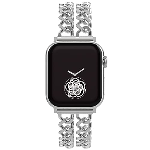 Image of Gold Watch Bands for Women Compatible with Apple Watch Band 38mm 40mm 41mm 42mm 44mm 45mm 46mm 49mm Adjustable Metal Band Cowboy Steel Chain Bracelet for iWatch Series1 /2 /3 /4 /5 /6 /7 /8 /9 /10 /11 /SE