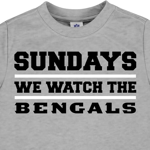 Gerber Unisex Baby NFL Short Sleeve Team Fan Tee Shirt, Pack of 3, Bengals, 2T - image 3