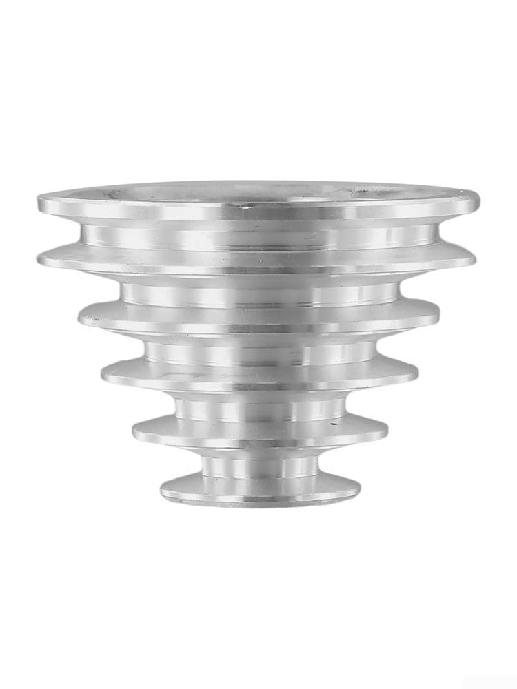 Produktbild von Pagoden-Riemenscheibe Aus Aluminium – 14 Mm & 22 Mm Bohrung, 5-stufig, Für A-Typ Keilriemen, Für Bohrmaschinen-Motorwellen (wahlweise Set)