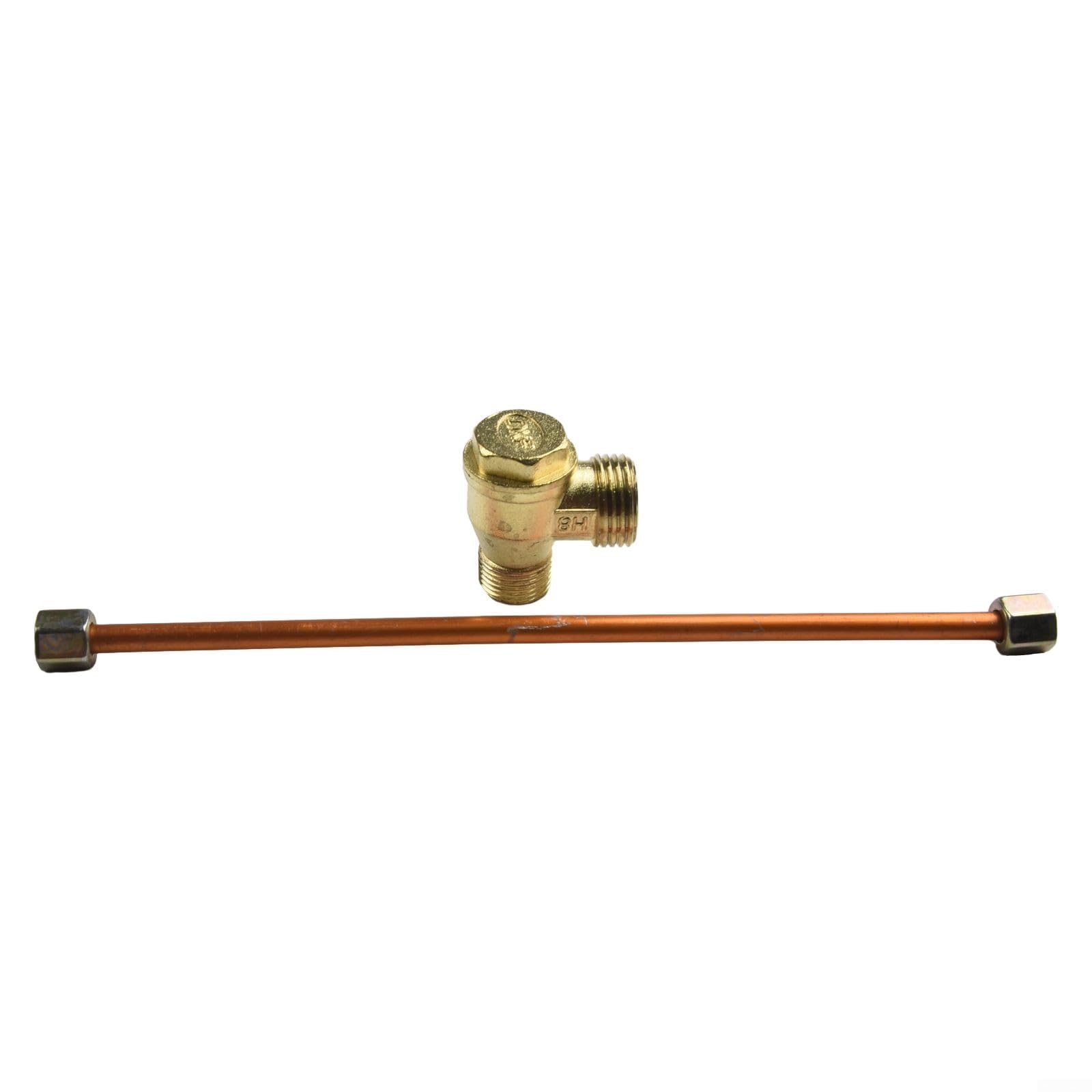 Tubo di scarico 200 mm con valvola di ritegno in lega di zinco per compressori