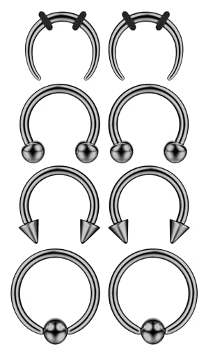 Kit de calibrador YADOCA para solucionar el cambio de medidas en piercing nasal