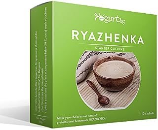 Ryazhenka - Baked Milk- Starter Culture, Probiotic, Organic pack of 5 sachets