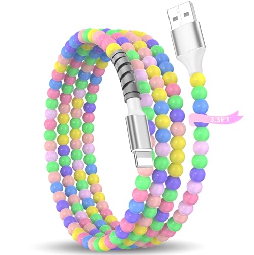 Cable USB A a Lightning estético para coche y bolso compatible con iPhone 12 y 11