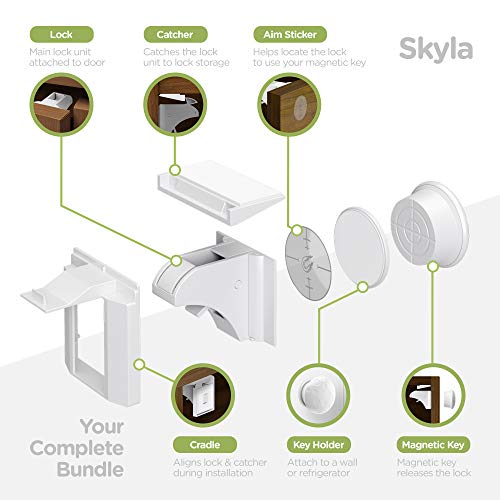 Skyla Homes 732058681251 Magnetic Cabinet Locks Baby Proofing Child Safety thumb #5