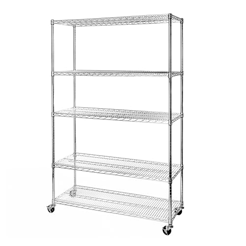 Seville Classics UltraDurable Heavy Duty NSF Solid Steel Wire Rack Storage Unit Organizer for...