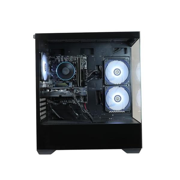 CyberPowerPC Wyvern Gaming PC - AMD Ryzen 5 5500, AMD Radeon RX 9060 XT 8GB, 16GB RAM, 1TB NVMe SSD, 650W 80+ PSU, Wi-Fi, Windows 11, Prism Panoramic RGB Black - Image 6