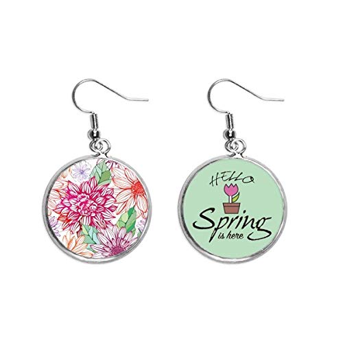 Pendientes de primavera ligeros que no pesan para orejas sensibles y lobulos
